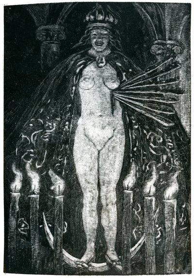 Illustration till dikter av Charles Baudelaire (1821-67) (gravyr) (s/v foto) av Emile Bernard