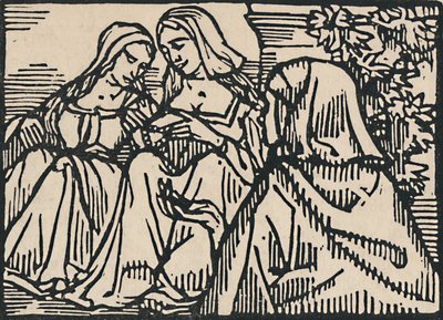 Illustration till Villons Ballad Of The Women of Paris, 1919 av Emile Bernard