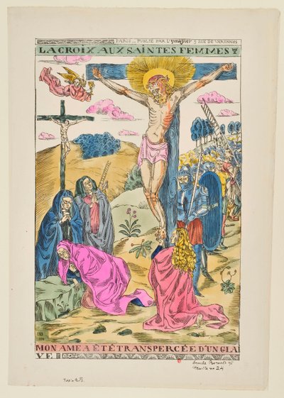 De heliga kvinnornas kors: Min själ har genomborrats av ett svärd av Emile Bernard