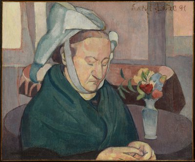Porträtt av Madame Lemasson av Emile Bernard
