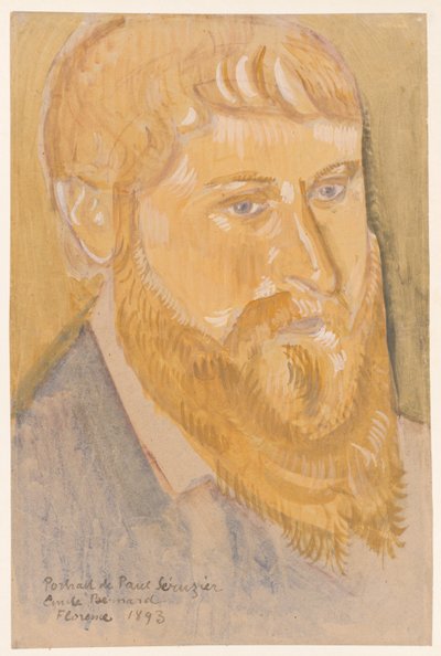 Porträtt av Paul Sérusier av Emile Bernard