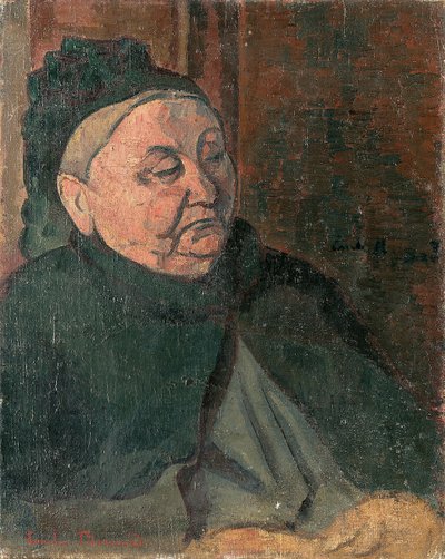 Porträtt av konstnärens mormor, 1887 av Emile Bernard