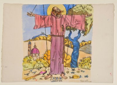 Sankt Franciskus av Assisi av Emile Bernard