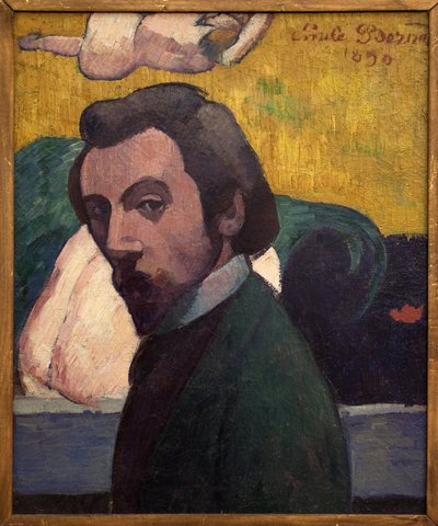 Självporträtt. Målning av Emile Bernard (1868-1941). Olja på duk av Emile Bernard