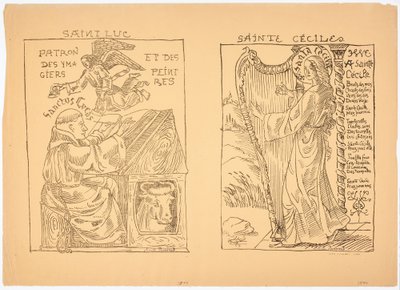 Die heilige Cäcilia av Emile Bernard