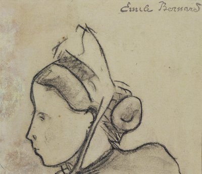 Studie av en bretonsk kvinna av Emile Bernard