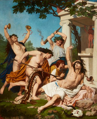 Orfeus död av Emile Jean Baptiste Philippe Bin av Emile Bin
