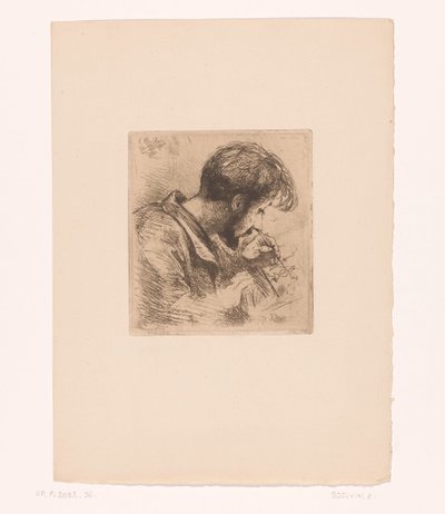Porträtt One Paul Adolphe Rajon av Emile Boilvin