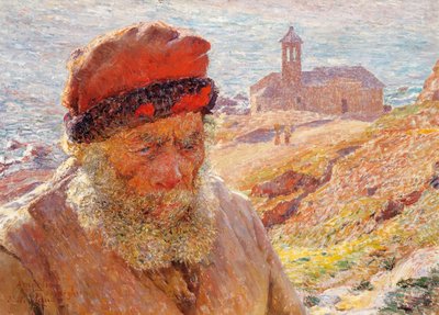 Ampelio, gammal fiskare i Bordighera av Emile Claus