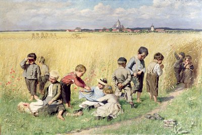 Vägen till skolan av Emile Claus