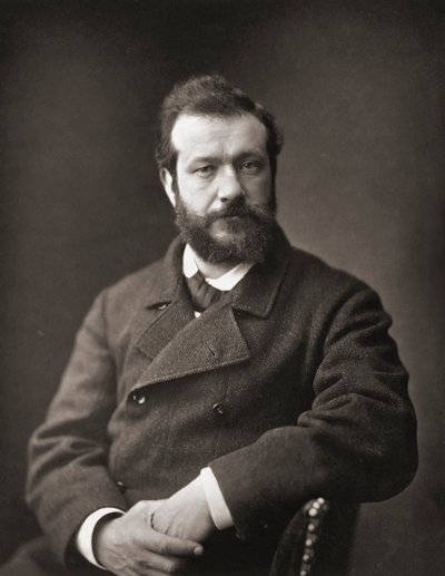 Felix Henri Bracquemond. Porträtt. av Emile Courtin