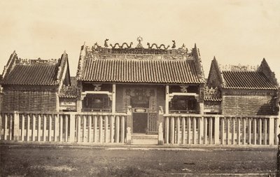 Kinesiska stadspagoden, 1866. av Emile Gsell