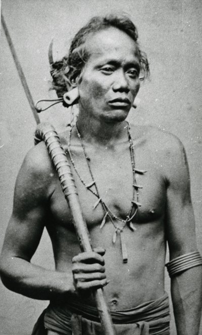 Vietnamesisk eller kambodjansk stamhövding, ca 1870-talet av Emile Gsell