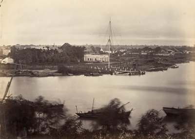 Vy över Saigon ark nr 1, 1866. av Emile Gsell