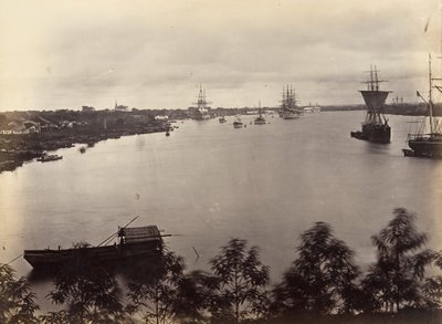 Vy över Saigon ark nr 3, 1866. av Emile Gsell