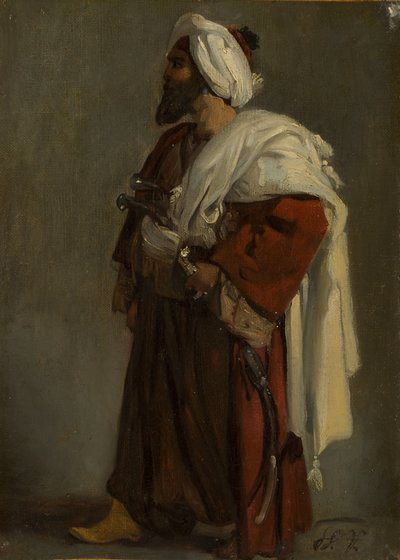 Arab Warrior, ca. 1817-22. av Emile Jean Horace Vernet