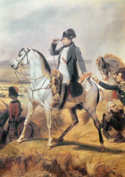 Detalj av Napoleon från slaget vid Wagram, 6 juli 1809, 1836 av Emile Jean Horace Vernet
