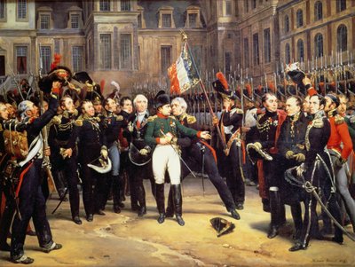 The Farewells of Fontainebleau, 20 april 1814 av Emile Jean Horace Vernet