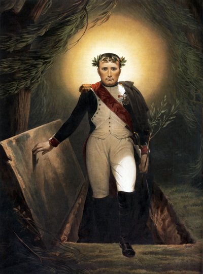 Napoleon lämnar sin grav, c.1860 av Emile Jean Horace Vernet