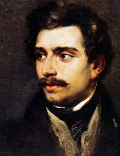 Porträtt av Federico Ricci (Neapel av Emile Jean Horace Vernet