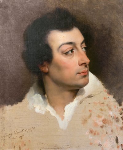 Porträtt av Filippo Agricola, ca. 1820 (olja på duk) av Emile Jean Horace Vernet