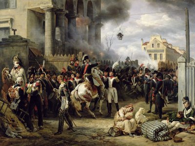 Porten vid Clichy under försvaret av Paris den 30 mars 1814, 1820 av Emile Jean Horace Vernet