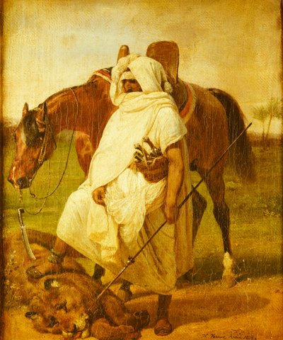 Lejonjägaren, 1833 av Emile Jean Horace Vernet