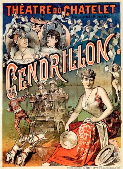"Askungen eller den underbara toffeln", Theatre du Chatelet, Paris av Emile Levy