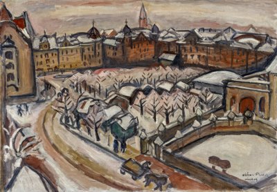 Snö i München av Emile Othon Friesz
