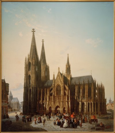 Kölnerdomen väntas stå färdig av Emile Pierre Joseph De Cauwer