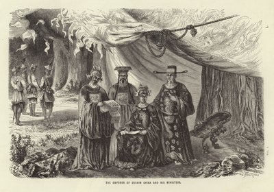 Kejsare av Cochin Kina och hans ministrar av Emile Theodore Therond