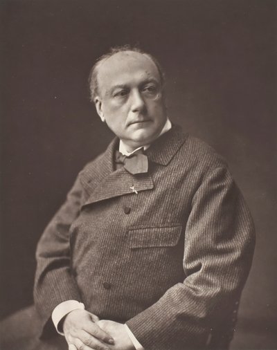 Théodore de Banville, [fransk poet och författare], ca. 1876. av Emile Tourtin