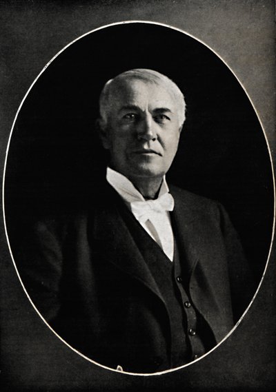 Thomas Edison, trollkarlen från väst, c1880-talet, 1914. av Emilie Bieber