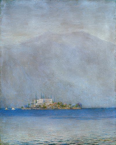San Giulio Island av Emilio Longoni