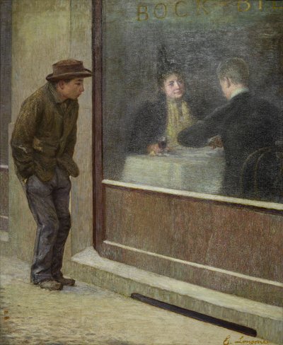 Reflektioner av en hungrig man eller sociala kontraster, 1894. av Emilio Longoni