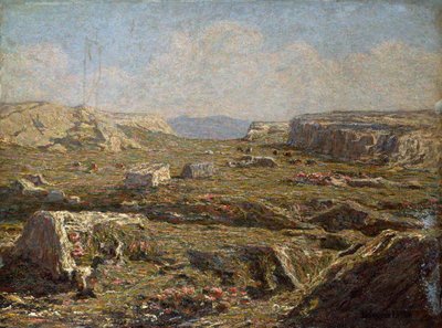 Stenigt landskap av Emilio Longoni
