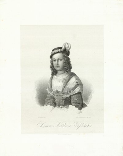 Leonora Christina, grevinna Ulfeldt 1621-1698, 1847. av Emilius Ditlev Baerentzen
