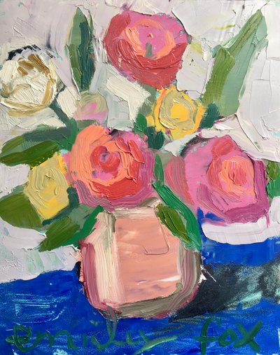 A Thoughtful Response, 2020 (olja på duk) av Emily Fox King