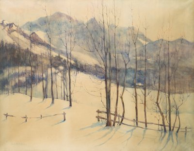 I Berner Oberland (akvarell) av Emily Murray Paterson