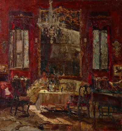 Röda rummet, c. 1922. av Emma Ciardi