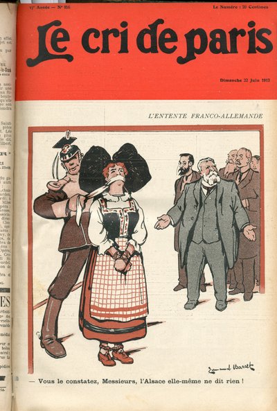 Omslag till "" Le Cri de Paris "", Satirical in Colors av Emmanuel Barcet