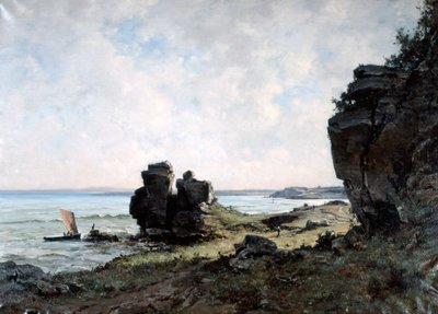 En vacker morgon vid Bretagnes kust, 1882 av Emmanuel Lansyer
