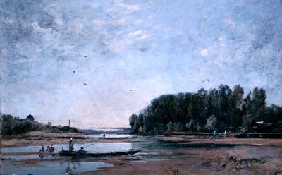 Fiskebåtar på Loire, 1865 av Emmanuel Lansyer