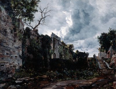Huvudporten till Chateau de Clisson, 1884 av Emmanuel Lansyer