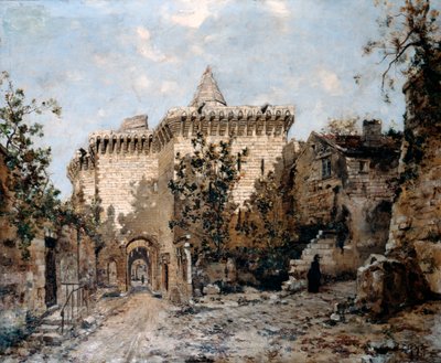 Dörren till Cordelières och slottet, 1891 av Emmanuel Lansyer