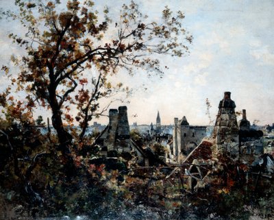 Tornet på Chevalot på kvällen, 1885 av Emmanuel Lansyer
