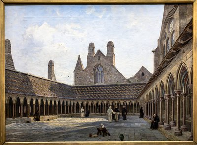 Klostret i Mont Saint-Michel av Emmanuel Lansyer