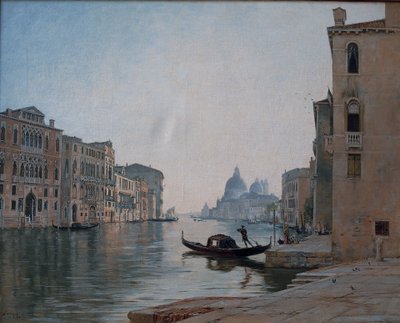 Venedig, Canal Grande, september 1892 (olja på duk) av Emmanuel Lansyer