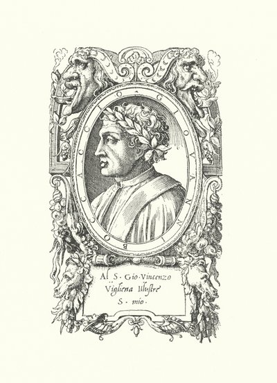 Giovanni Boccaccio, italiensk poet, romanförfattare och humanist av Enea Vico