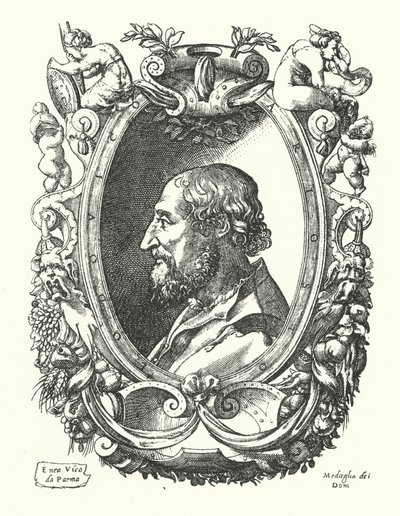 Ludovico Ariosto, italiensk renässanspoet av Enea Vico